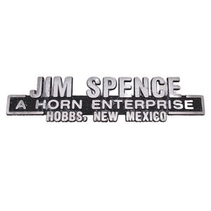 Vintage Jim Spence A Horn Enterprise Hobbs, NM Dealership Badge Tag Emblem Trunk